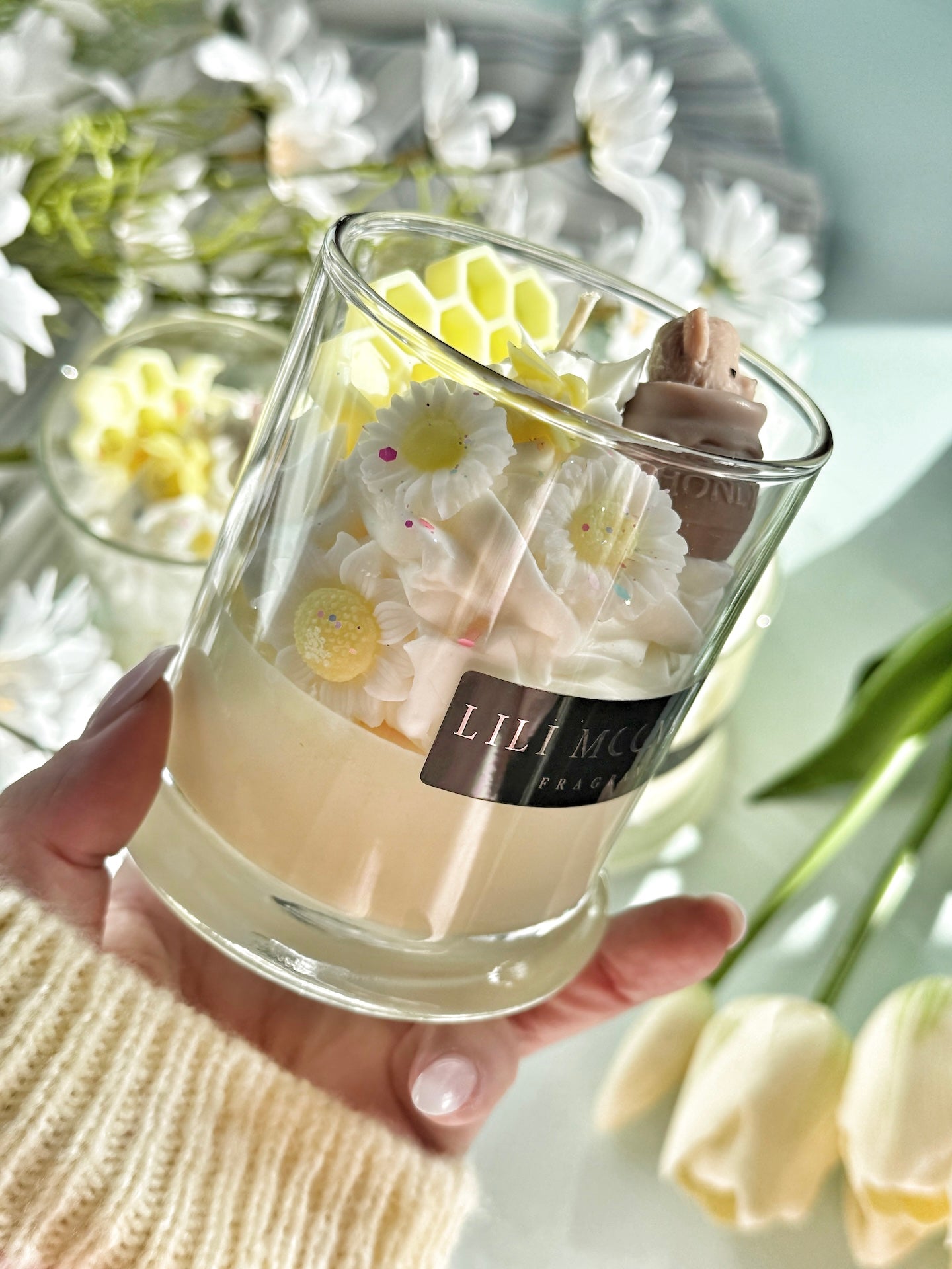 Geurkaars “Honey Bloom”