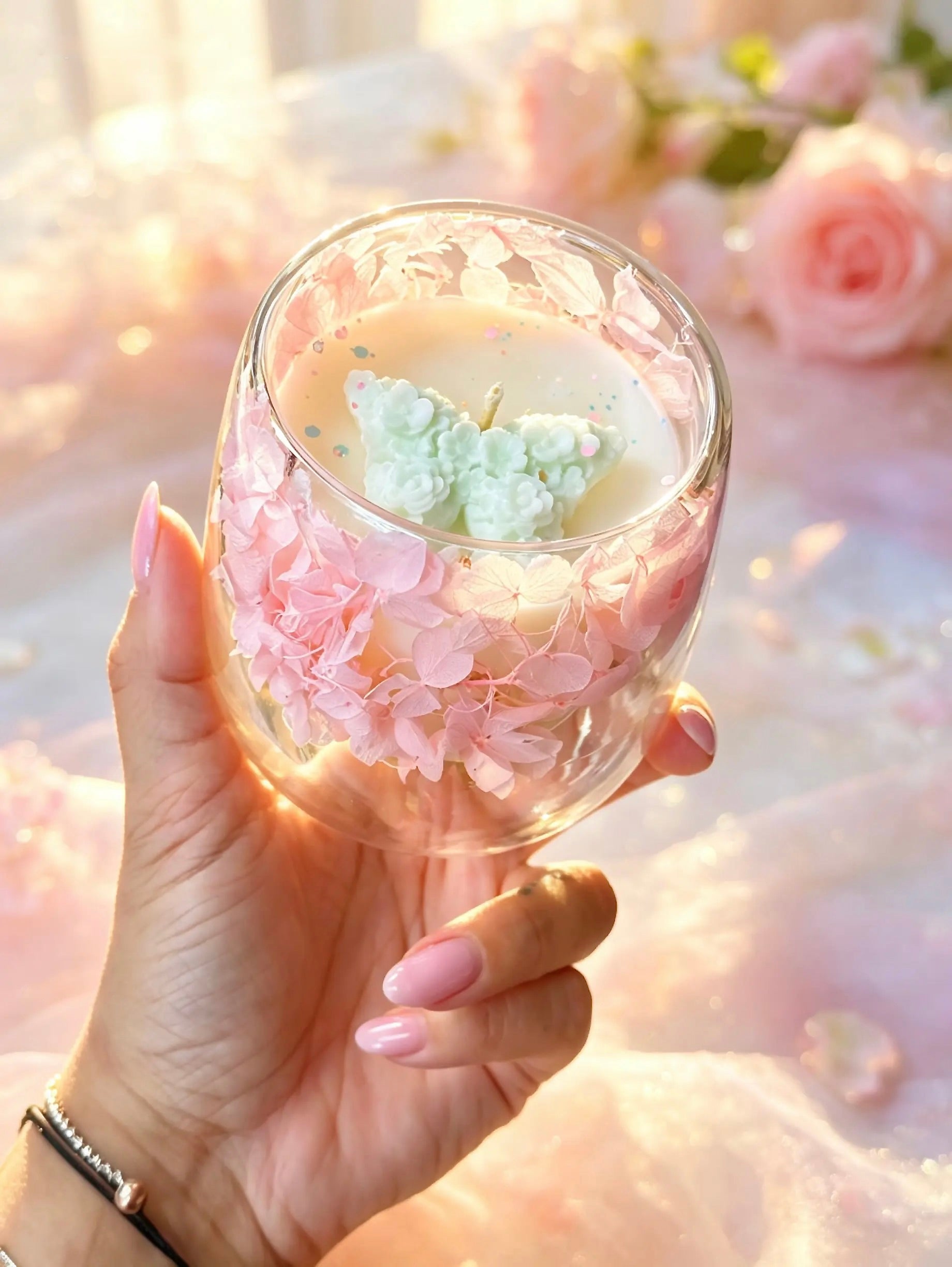 Bougie parfumée "Pétales pour maman"