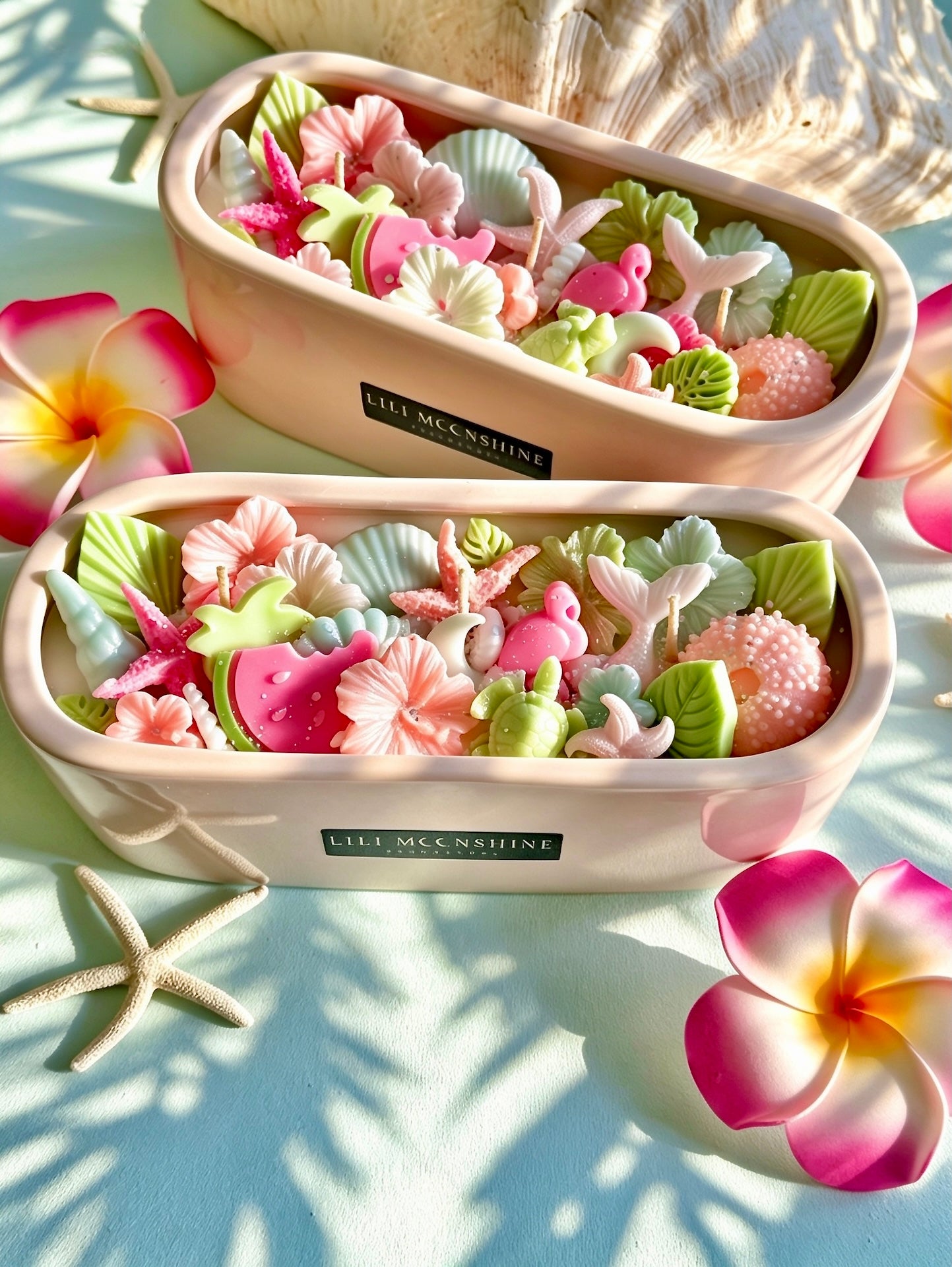Scented candle "Pink Beach"