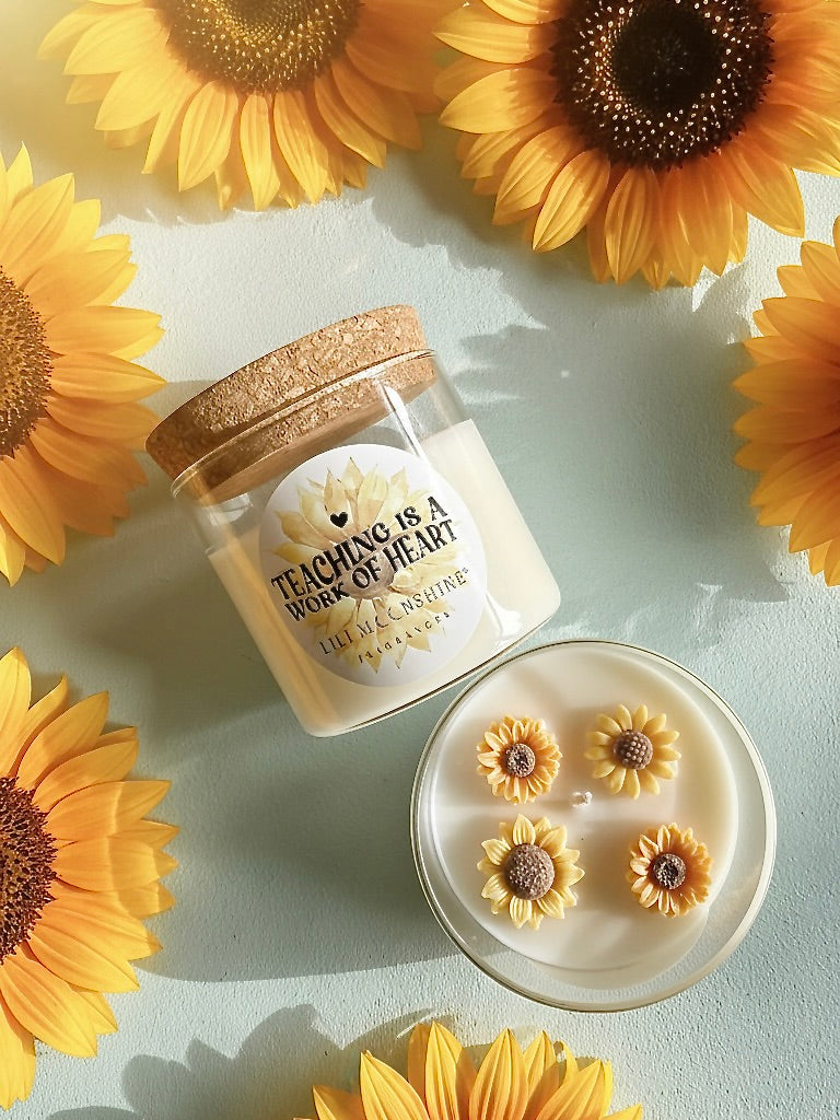 Geurkaars "Teacher Sunflower"